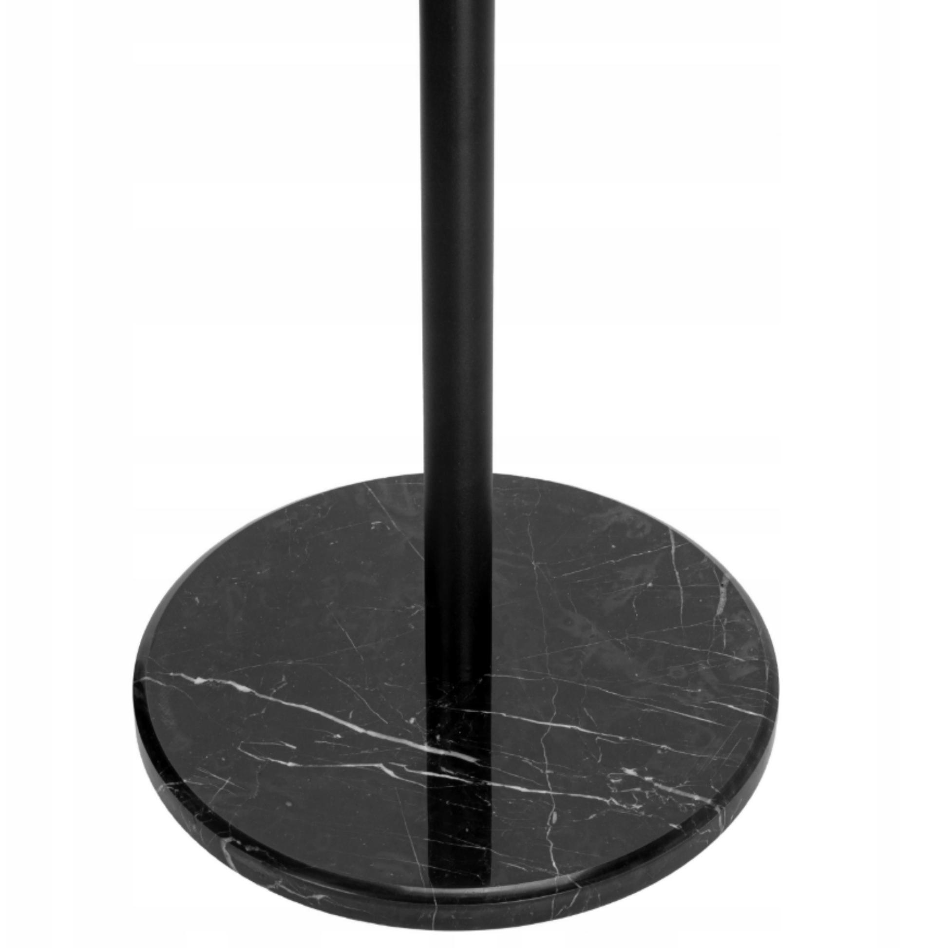 Stilinga stovima pakaba drabužiams ir rankinėms su marmuriniu disku