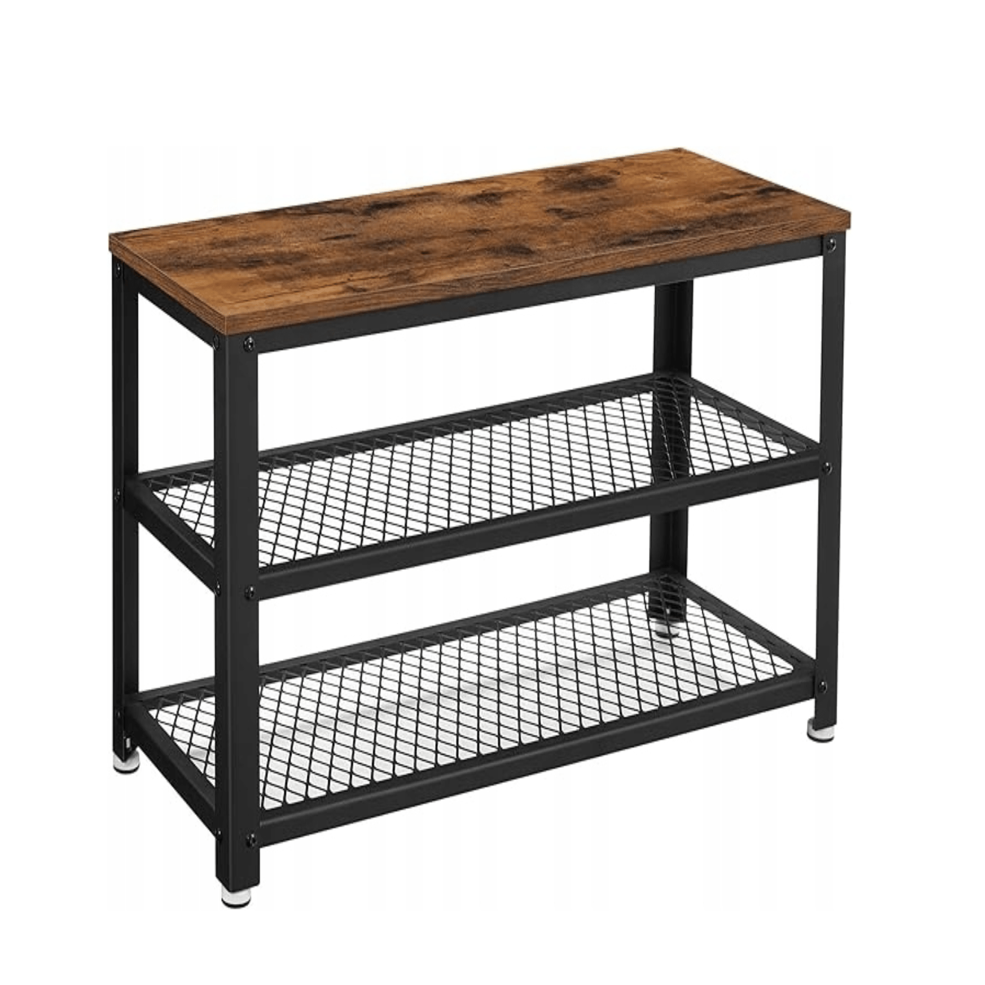 Batų spintelė su ąžuoliniu viršumi ir dviem lentynomis