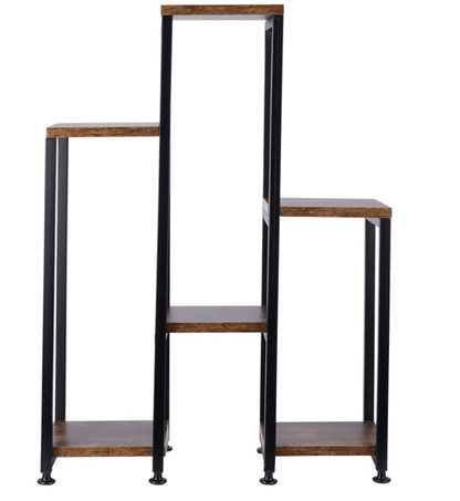 Augalų stovas su MDF lentynomis – 49x18x70 cm matmenys