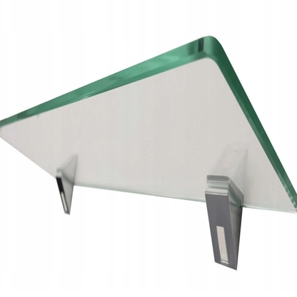 80 cm stiklinė lentyna minimalistiniam interjerui