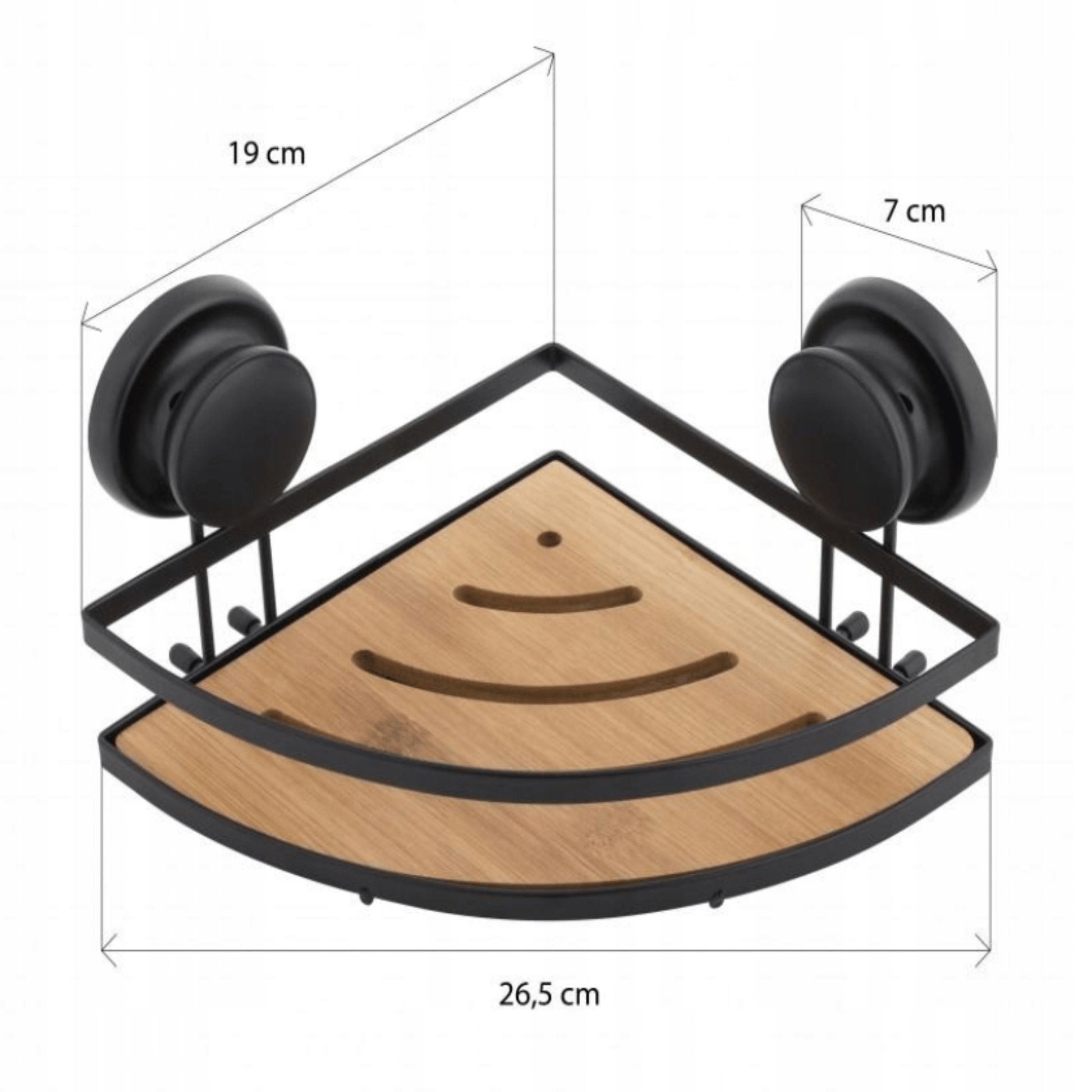 Vonios lentyna be gręžimo tvirtinama prie marmurinio paviršiaus su siurbtuku