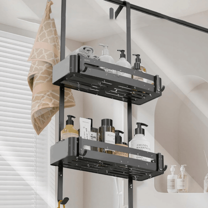 Talpi ir minimalistinė dušo lentyna virš durų BOTC