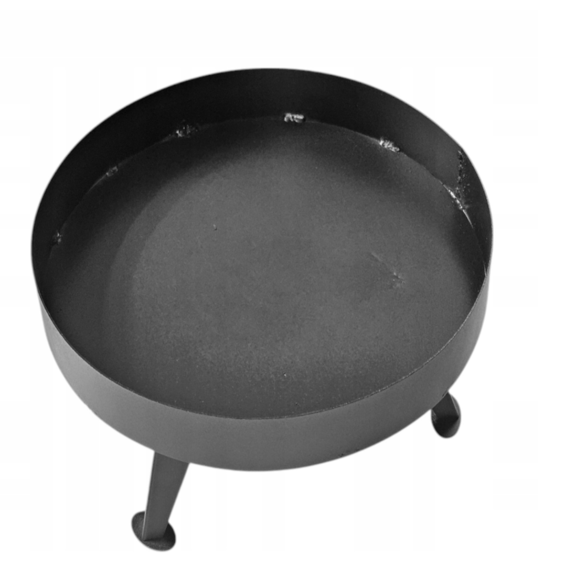 Plieninis sodo židinys 40 cm kaip kepsninės pagrindas